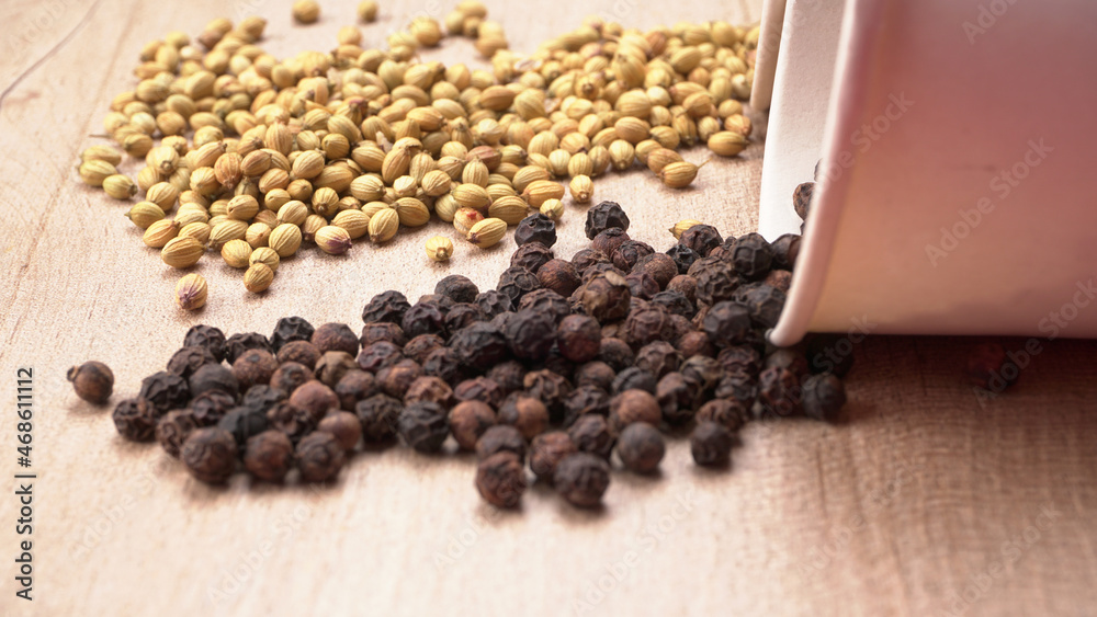 Collection of indian Spices and herbs. Food and cuisine ingredients on wooden background. Collection of indian Spices and herbs. Food and cuisine ingredients on wooden background.