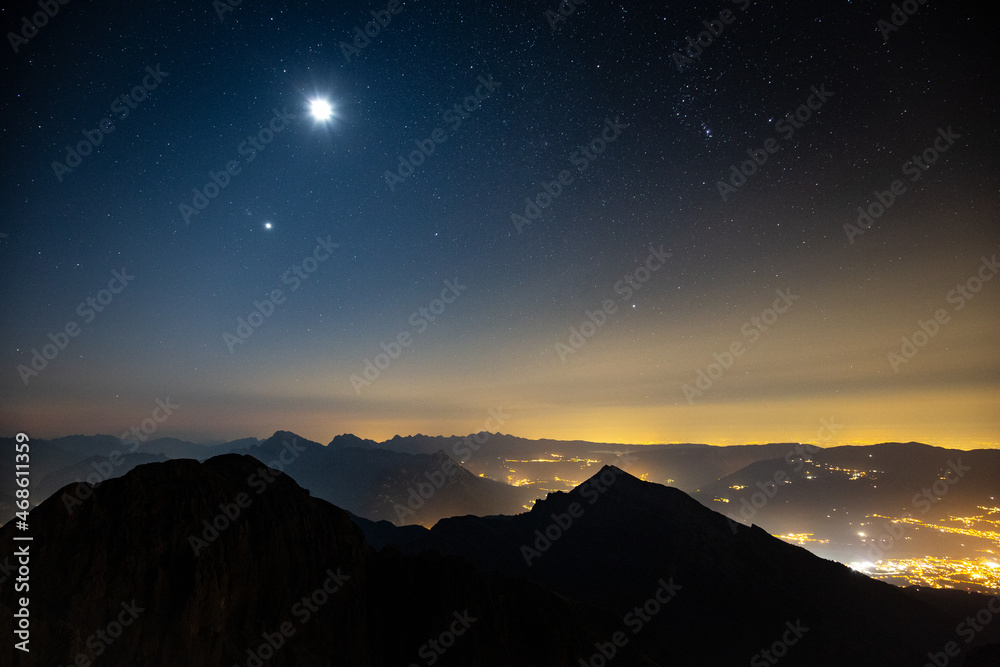 Night in Dolomites