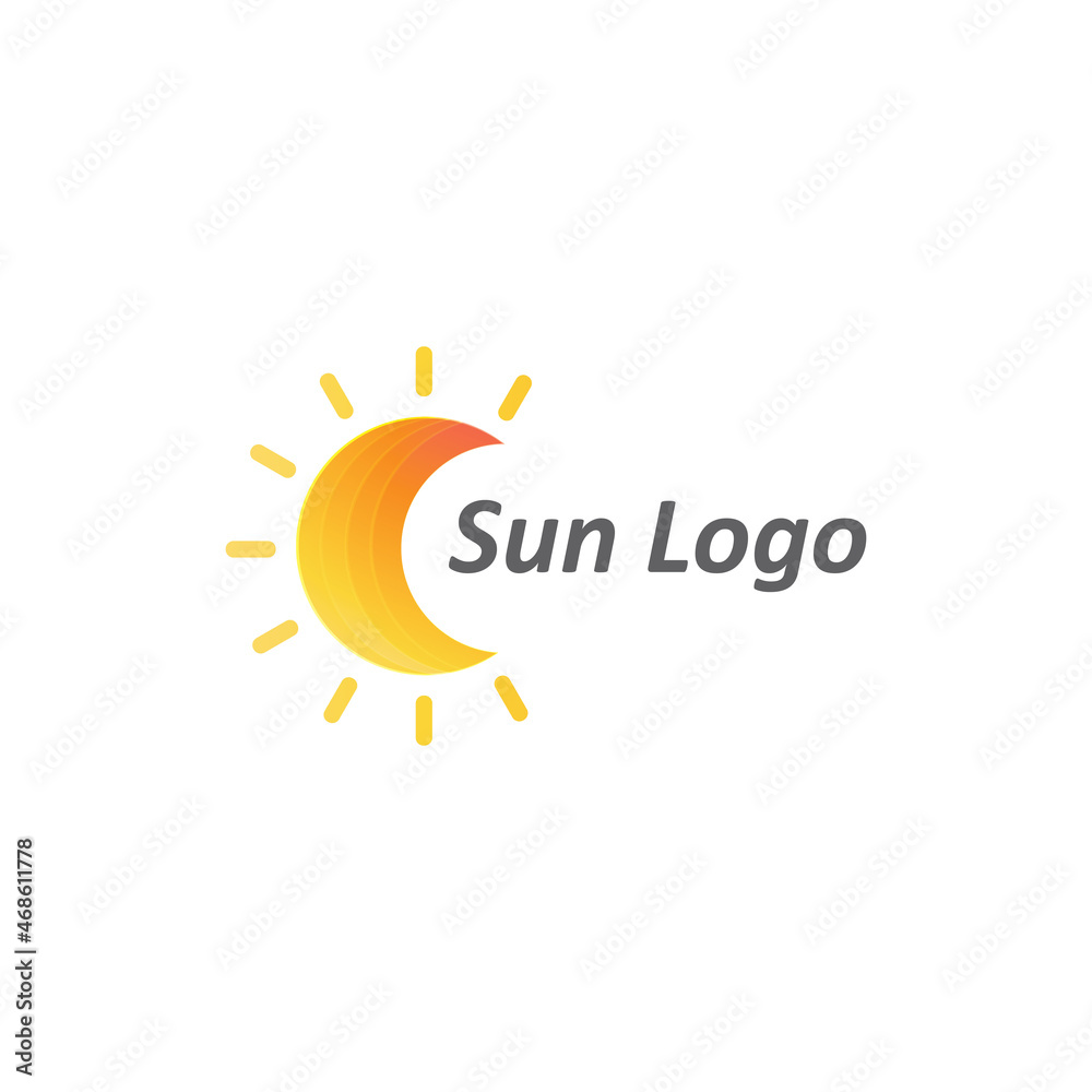 Sun Vector illustration Icon Sun Vector illustration Icon