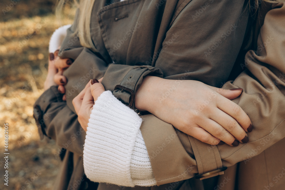 couple walking in the park
