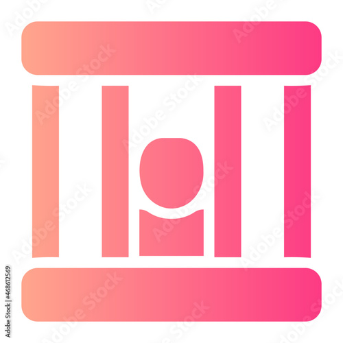 jail gradient icon