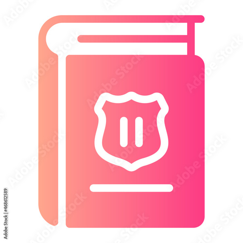 law book gradient icon