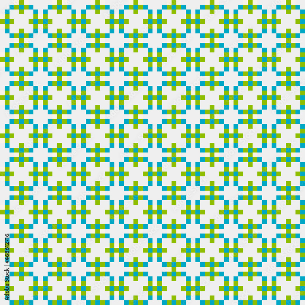 Abstract Cross Pattern generative computational art illustration