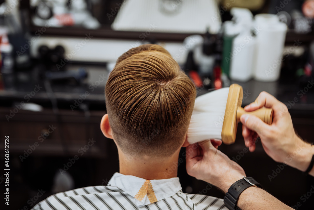 Obraz premium Men's classic hair styling.