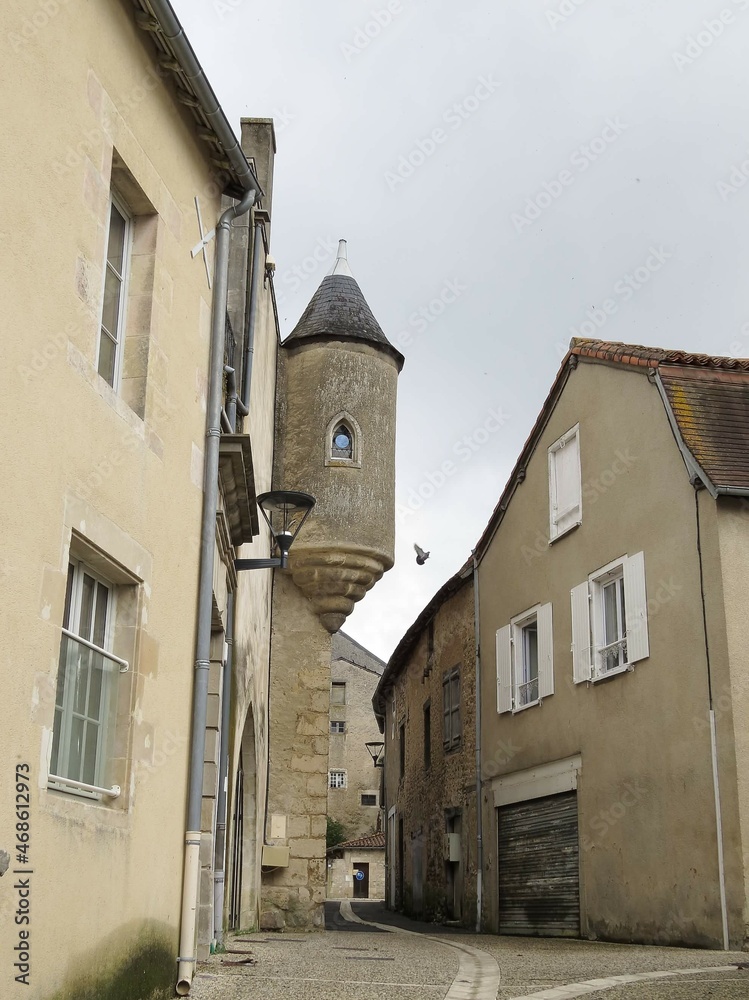  Benedictine abbey of Saint Junien in Nouaille Maupertuis France