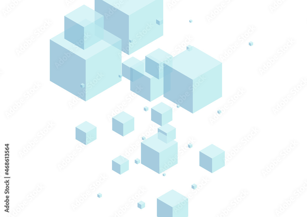 Gray Cube Background White Vector. Geometric Set Card. Monochrome Polygon Modern Illustration. Clean Template. White Graphic Box.
