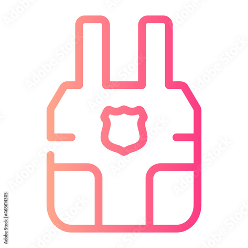 police vest gradient icon