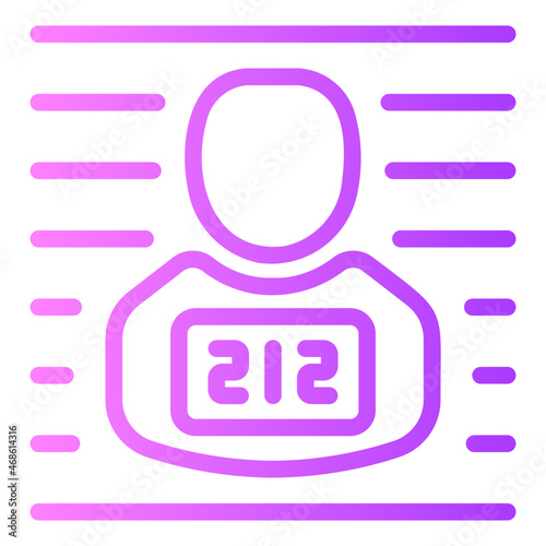 prisoner gradient icon