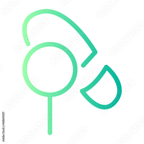 footprint gradient icon