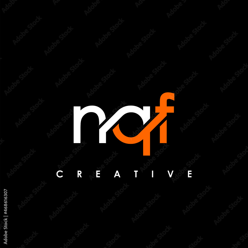 NQF Letter Initial Logo Design Template Vector Illustration