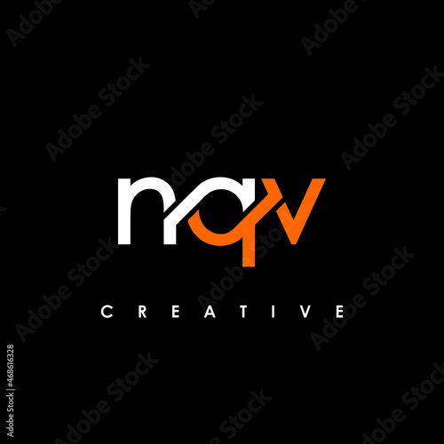 NQV Letter Initial Logo Design Template Vector Illustration