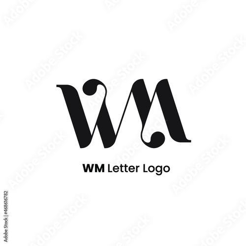 WM letter logo design template