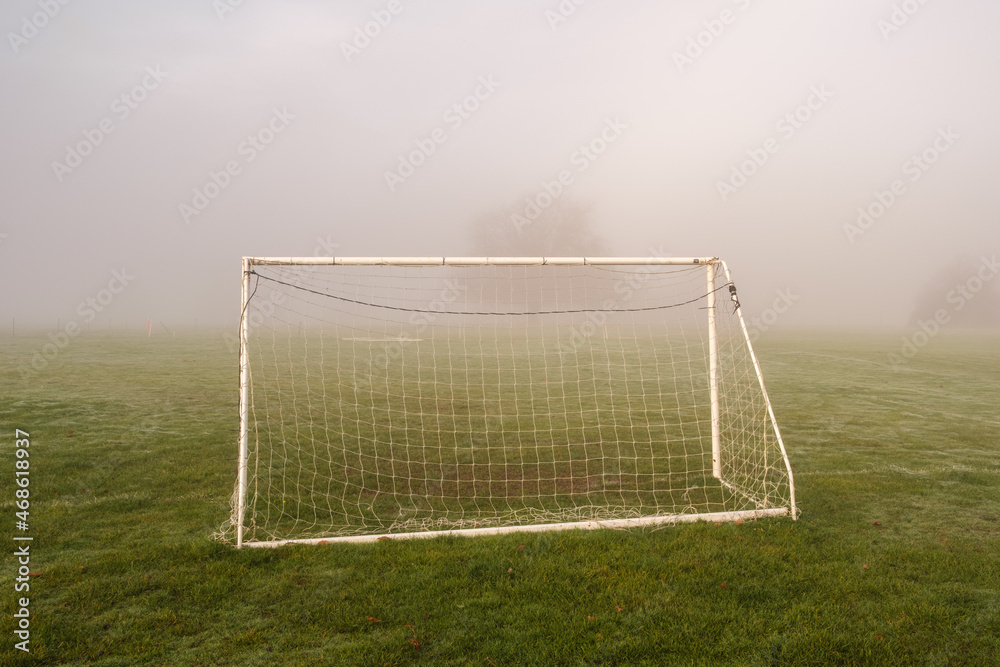 Fototapeta premium Goal posts at Petworth park