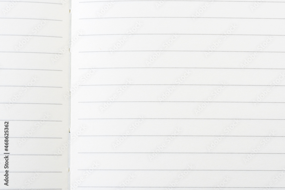 Blank notebook with lined pages Blank notebook with lined pages