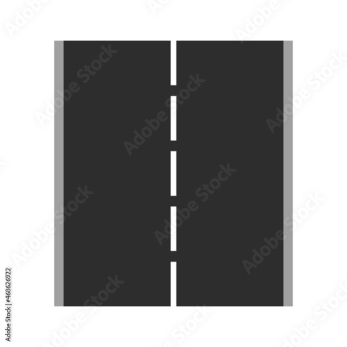 Towns intersection, ways. Illustration street high roads major cartoon bending connecting roads and cities. Curves design, style flat vector or geometric road