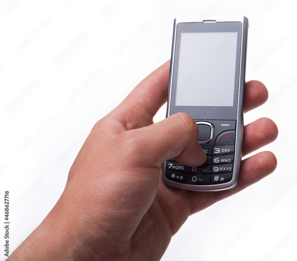 Holding a keyboard based smart phone Holding a keyboard based smart phone