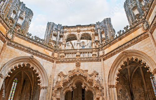 In Unfinished Chapels of Batalha Convent, Portugal photo