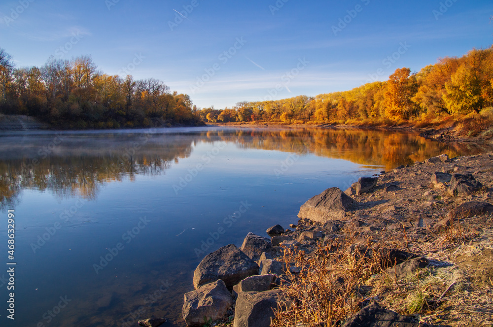 river in autumn