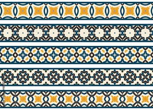 Seamless decorative borders