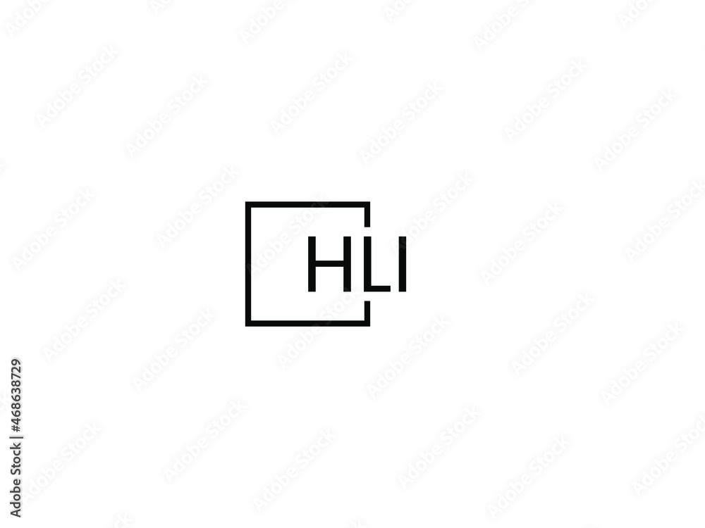 HLI letter initial logo design vector illustration HLI letter initial logo design vector illustration
