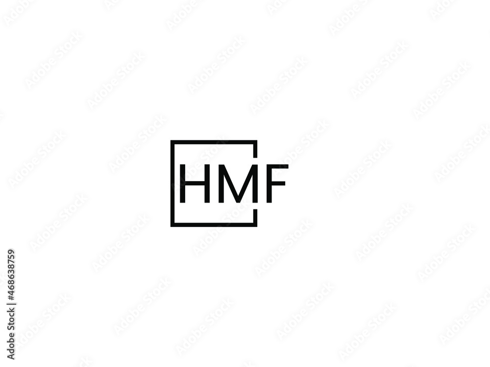 HMF letter initial logo design vector illustration HMF letter initial logo design vector illustration
