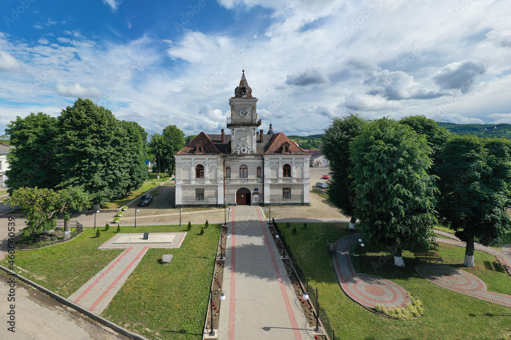 Town Hall in Dobromyl, Ukraine
