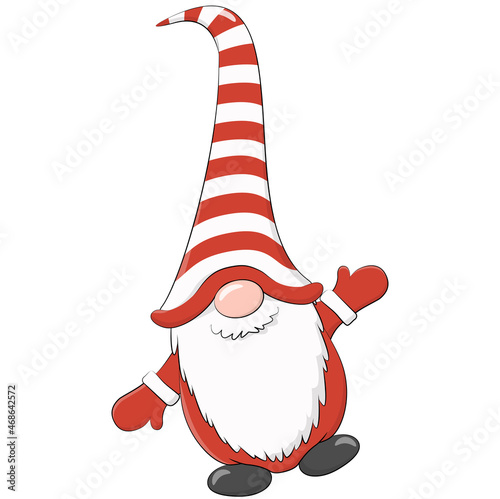 christmas gnome cartoon style