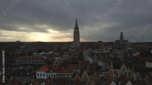 Wallpaper Mural Panning across neighborhood near Church of Our Lady Bruges Torontodigital.ca