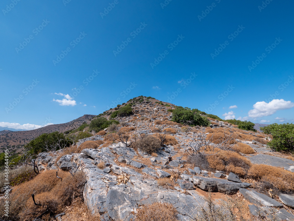 View over Elounda Bay on Crete, Greece