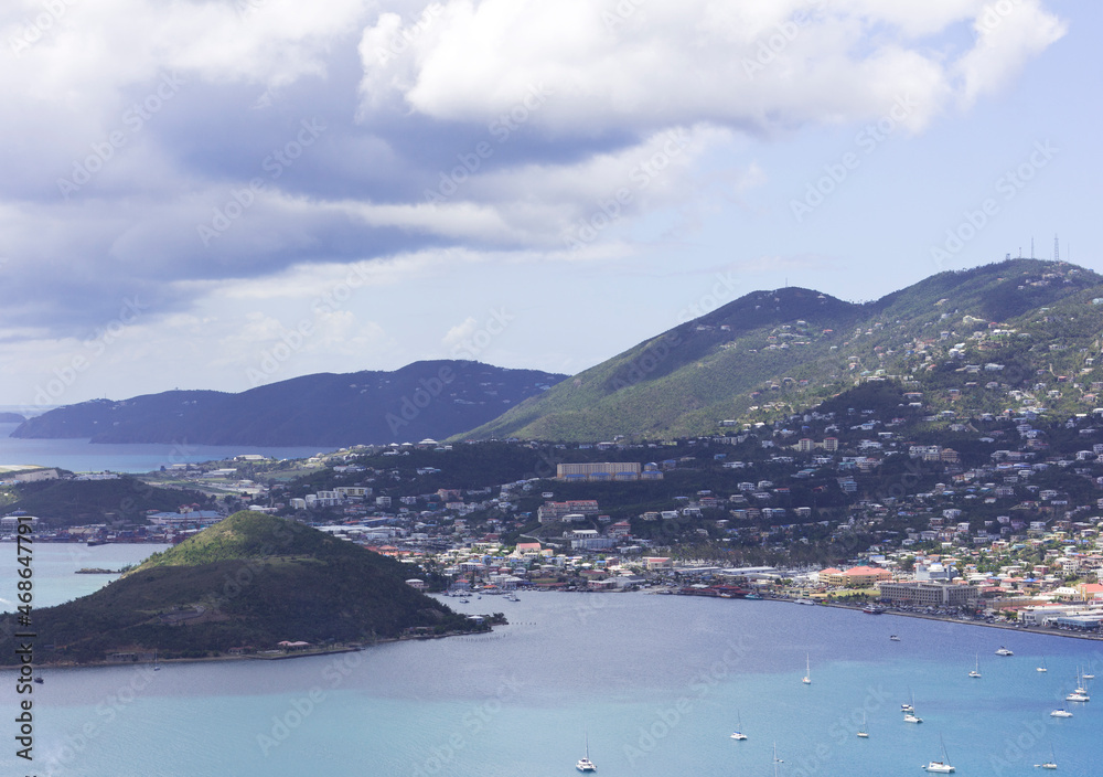 view of the sea and mountains