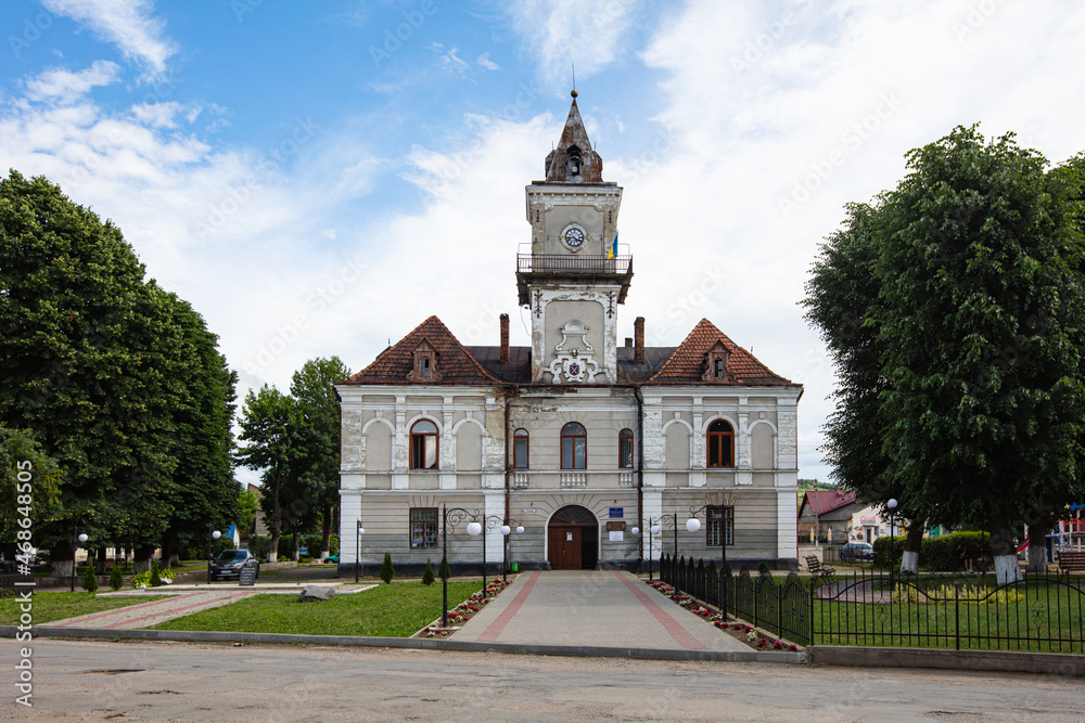 Town Hall in Dobromyl, Ukraine