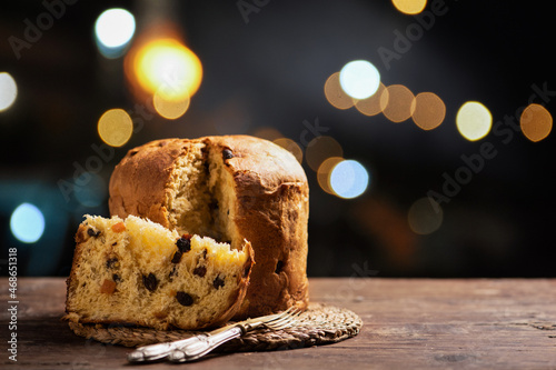 Fotografie, Obraz Panettone is the traditional Italian dessert for Christmas
