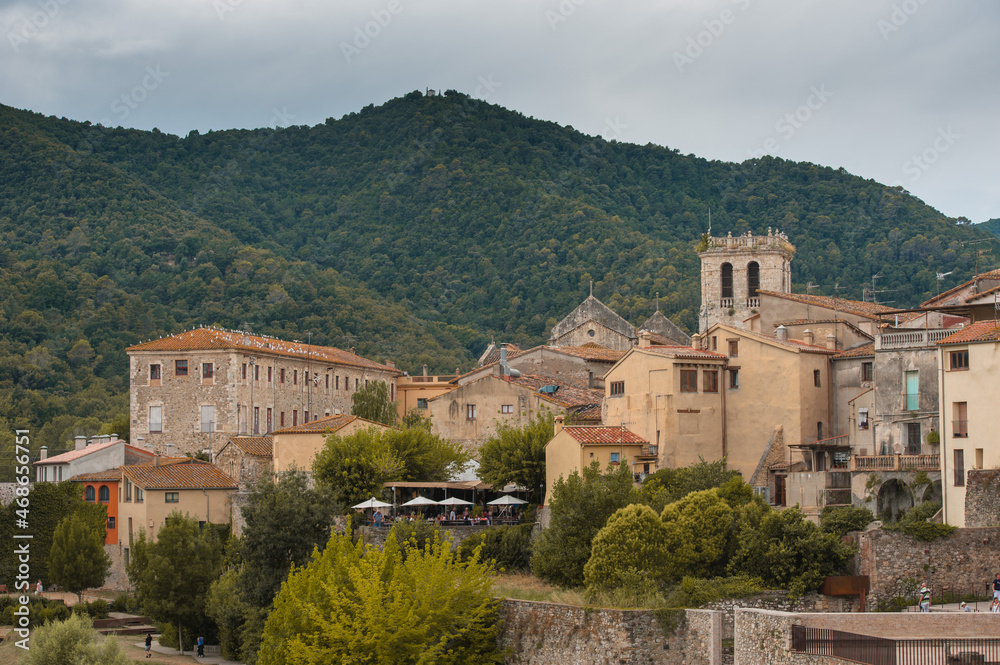 A view of the architecture of the Spanish city of Besalu