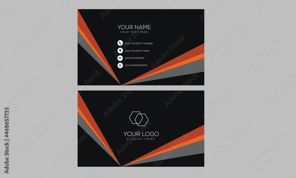 Fototapeta premium modern and creative business card design template 