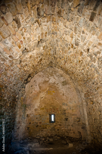 Medieval castle Palafolls in the Costa Brava region of Spain