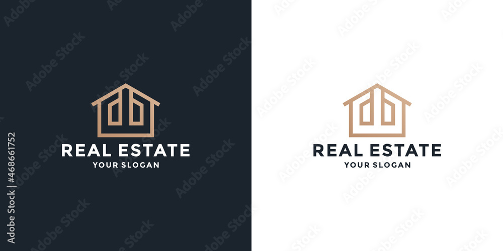 home real estate logo design. building house logo monogram. home real estate logo design. building house logo monogram.