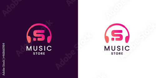 letter S music logo design inspiration