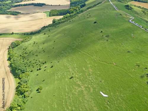 	
Fields at Combe Gibbet in the summer	