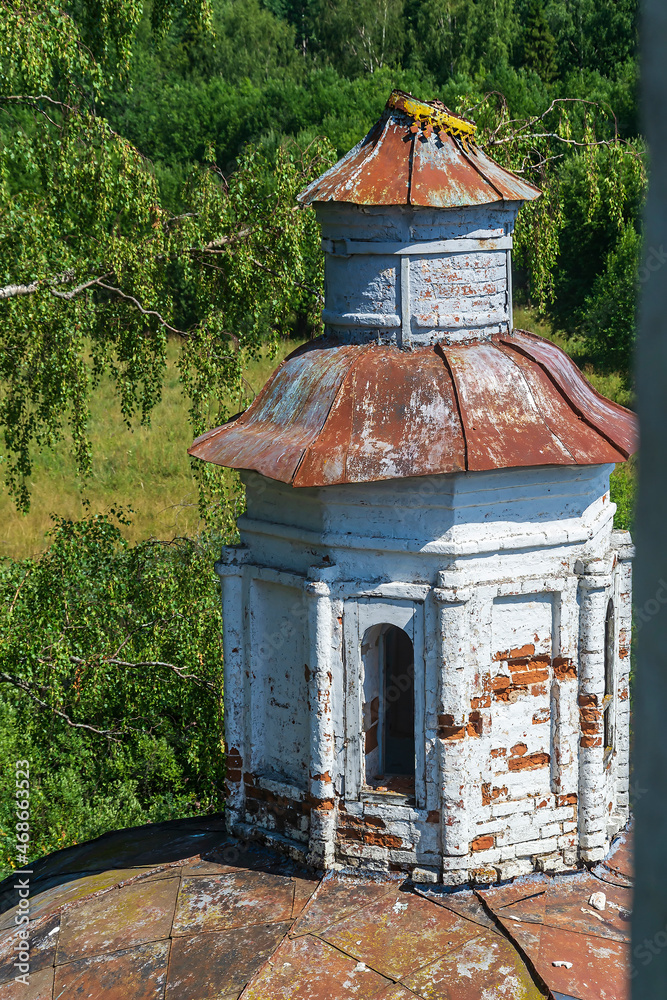 abandoned Orthodox church in the forest abandoned Orthodox church in the forest