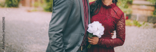 young bride and groom from India happy together