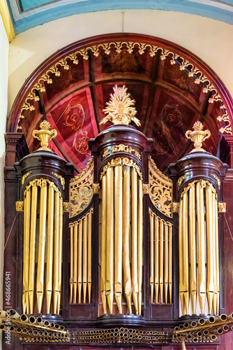 Colonial Pipe Organ in the Santiago de Cuba Cathedral 