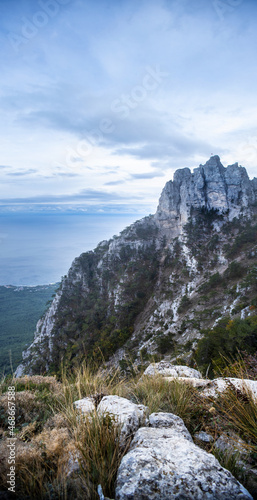 rock above the sea