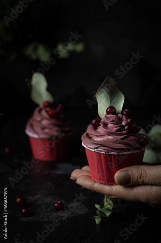 cupcake with rose