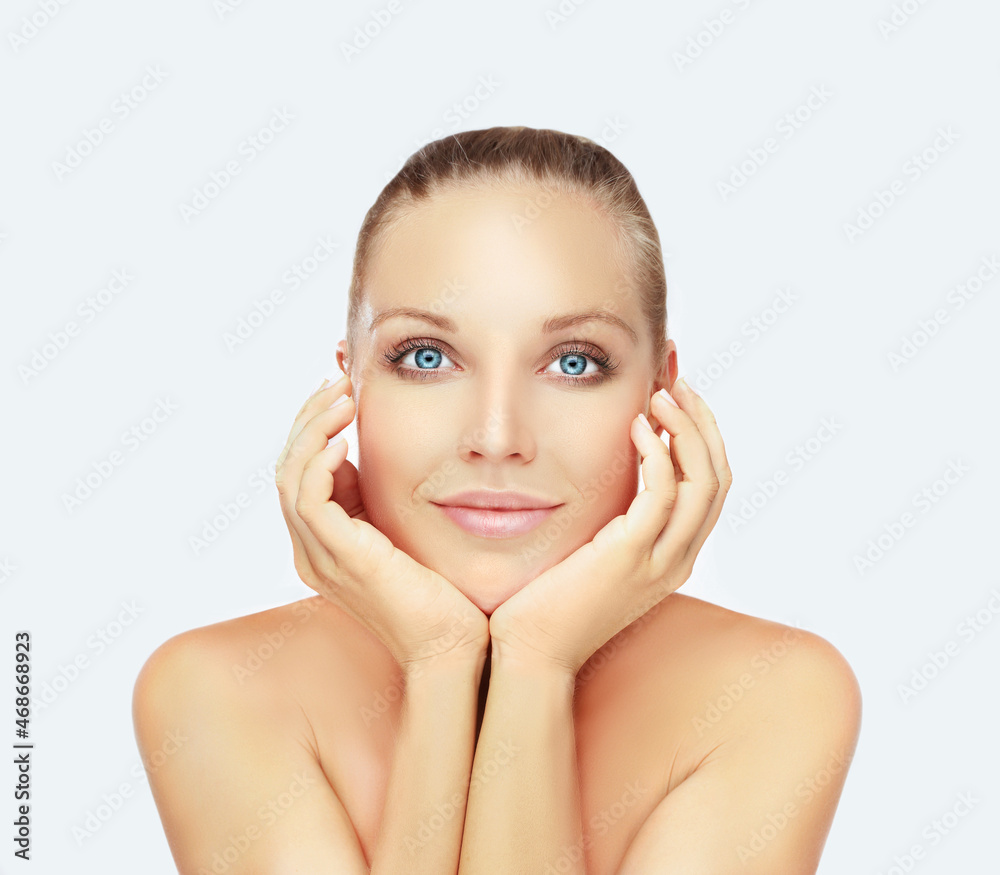 Shot of a beautiful woman. cosmetology concept Shot of a beautiful woman. cosmetology concept
