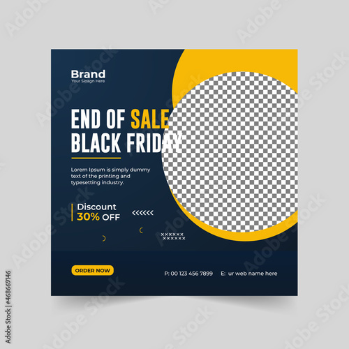 Black friday Editable banner for social media post templates, for Instagram post, Facebook post, for corporate, company, fashion store, advertisement, and business post collection.