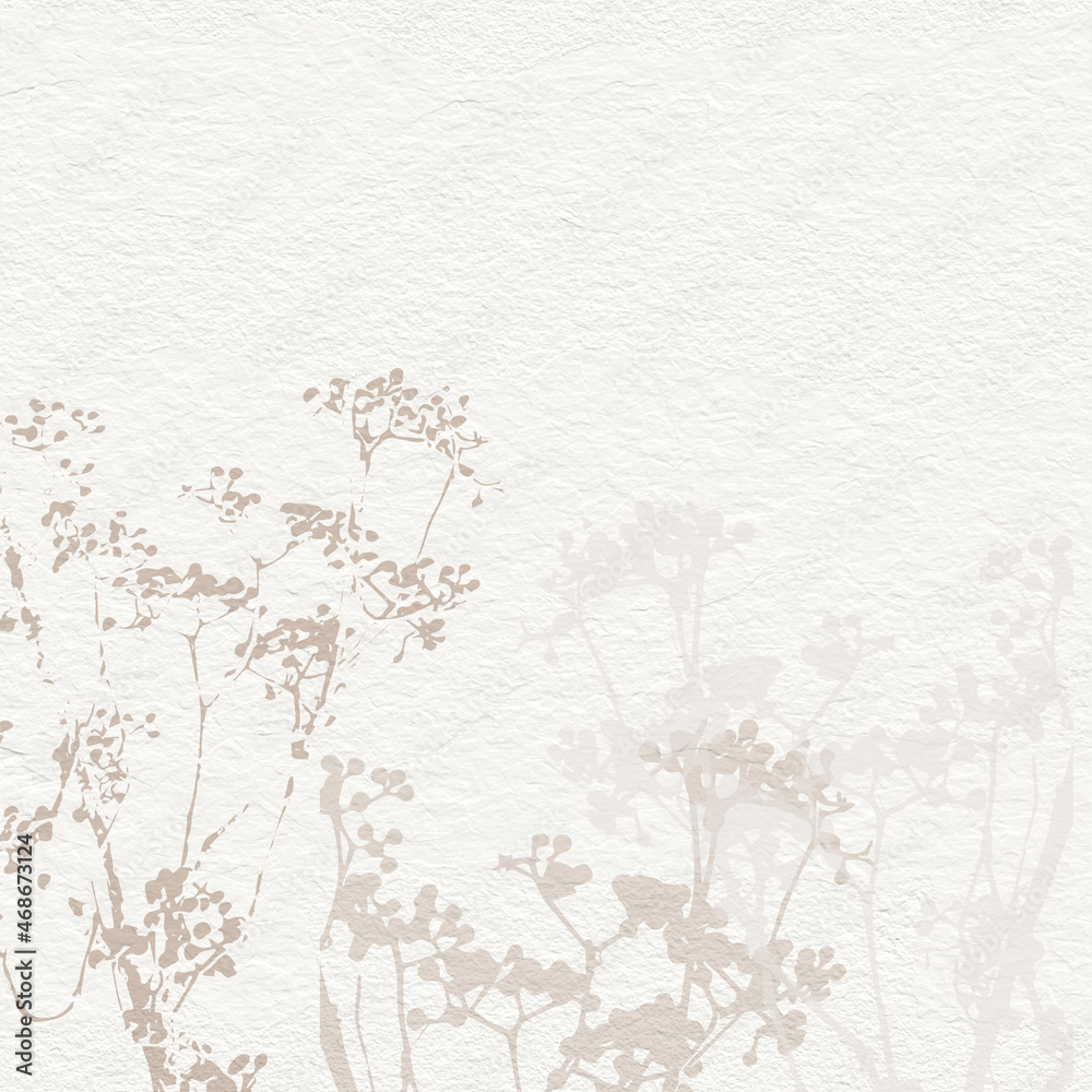 Delicate watercolor botanical digital paper floral background in soft basic  nude beige tones Stock Illustration