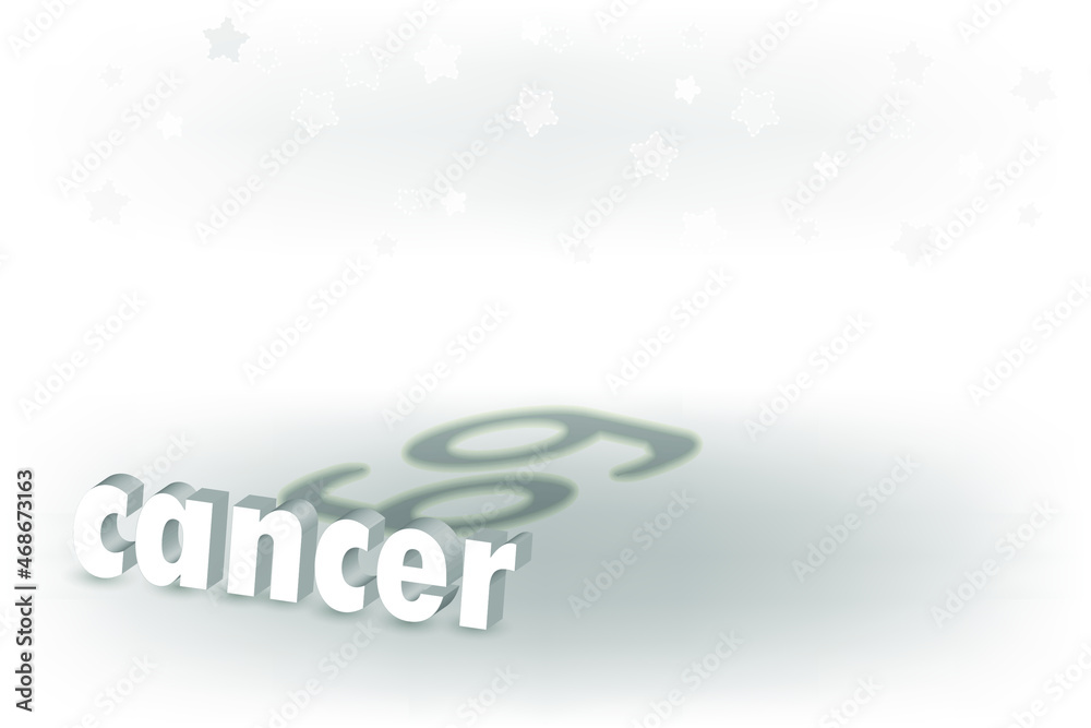 3d inscription Zodiac sign and a shadow in the form of a symbol on a white background. Astrological symbolism. 3d inscription Zodiac sign and a shadow in the form of a symbol on a white background. Astrological symbolism.