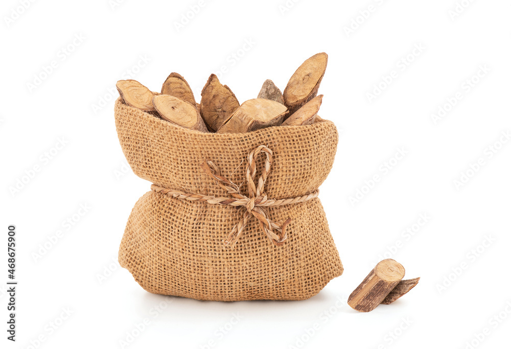 Mallotus repandus isolated on white background with clipping path