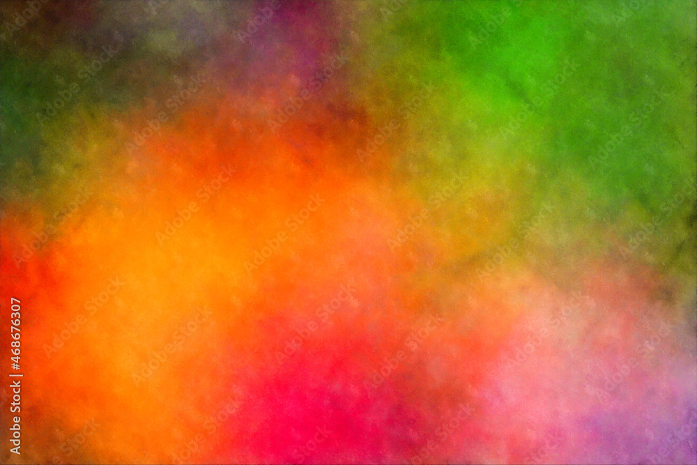 Red, yellow, magenta, green multi colored cloud background