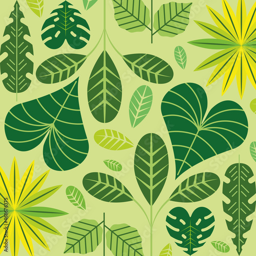green foliage plants